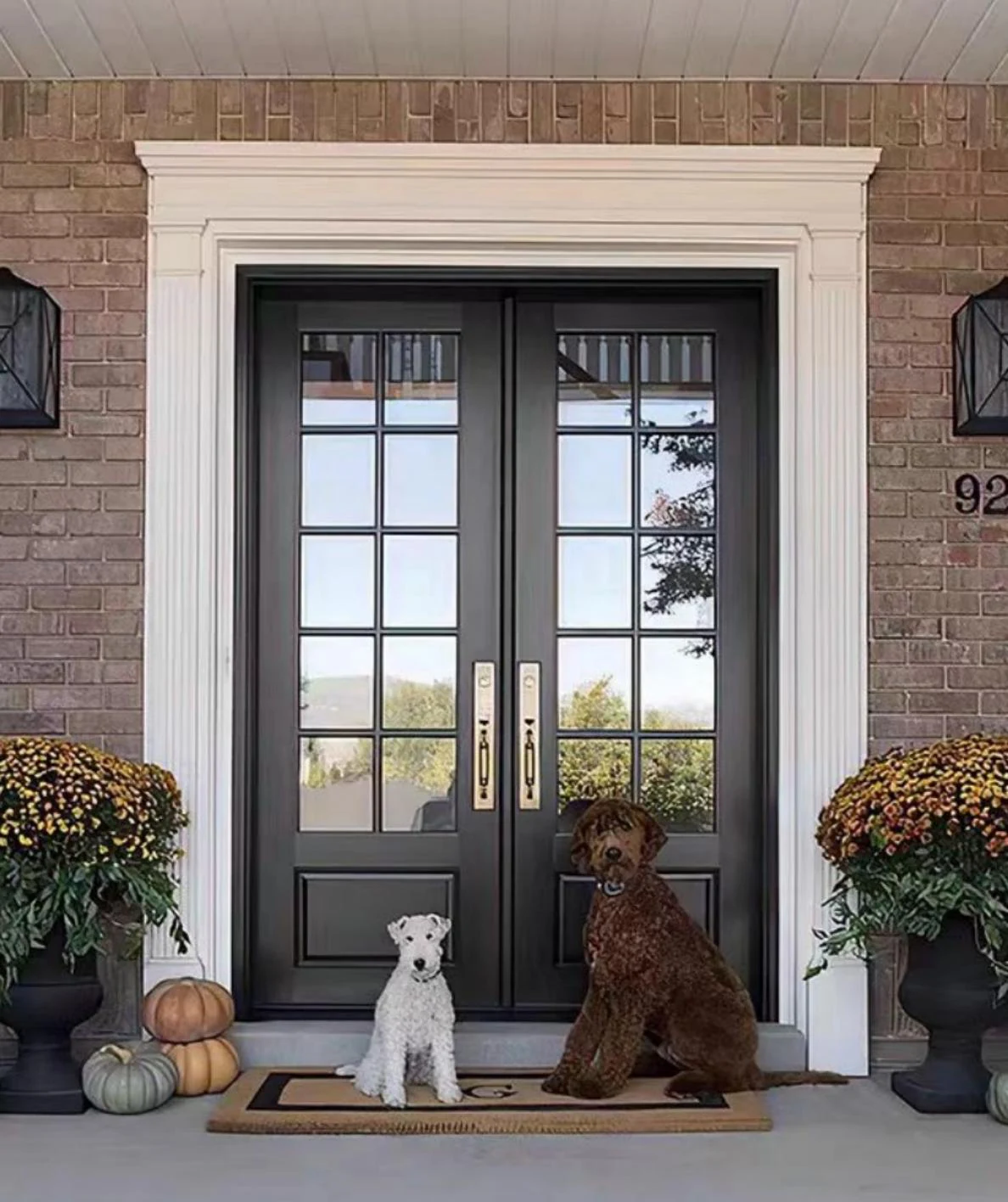 Classic glazed entrance with bright surround
