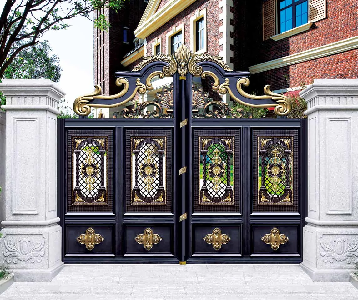 Ornamental double-leaf courtyard gate, catalogue model 8004