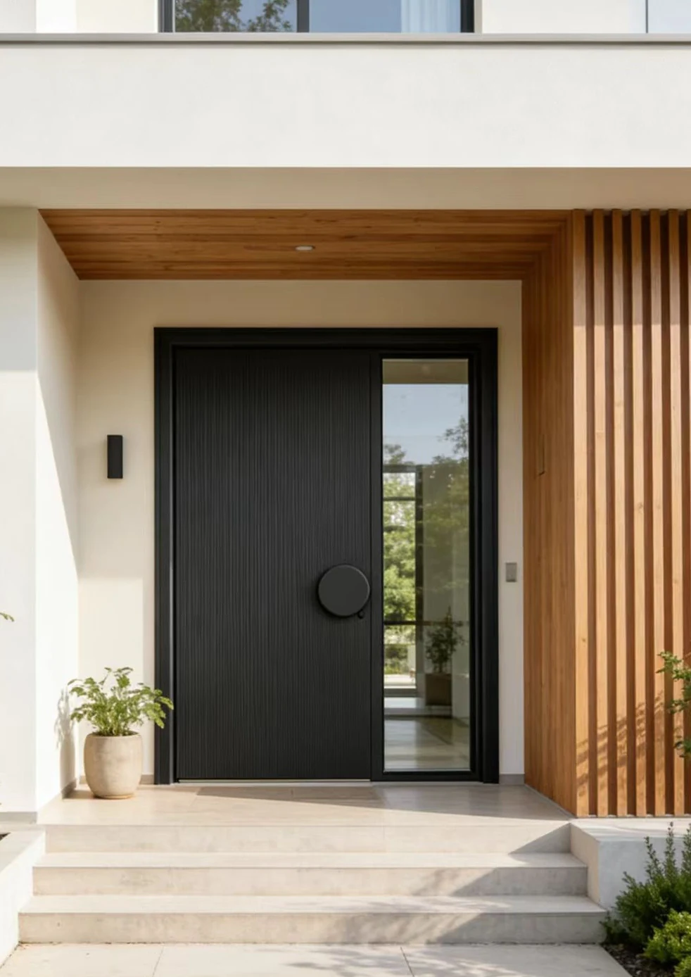 Circular motif dark entrance