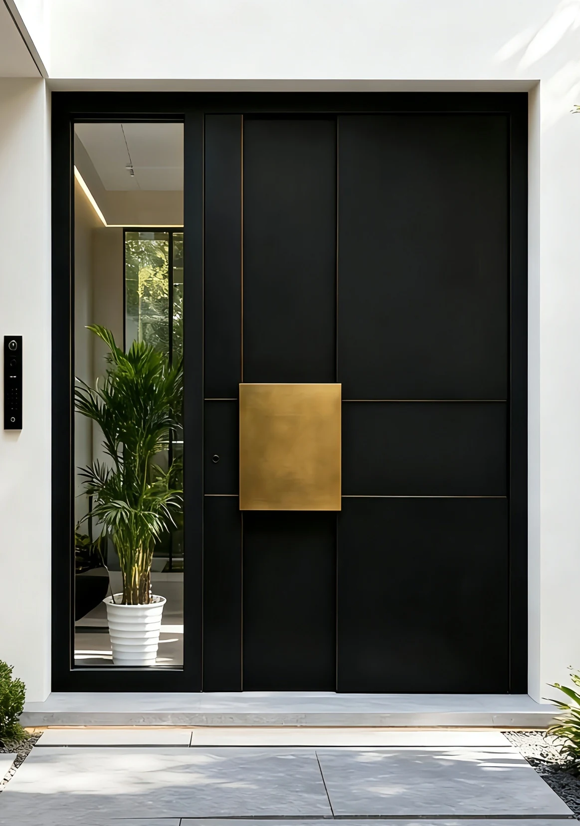 Wide pivot with gold accent