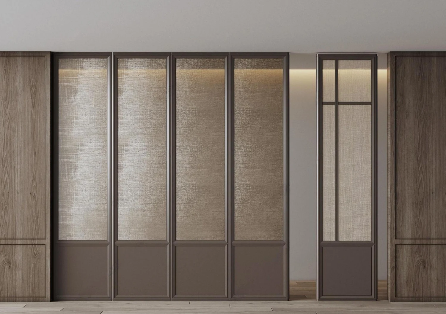 Textured sliding-panel reference