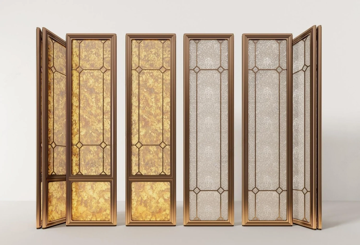 Warm decorative folding screen