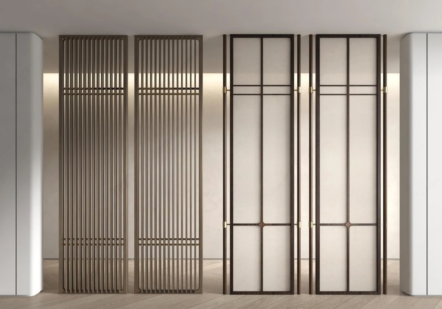 Vertical-rib partition