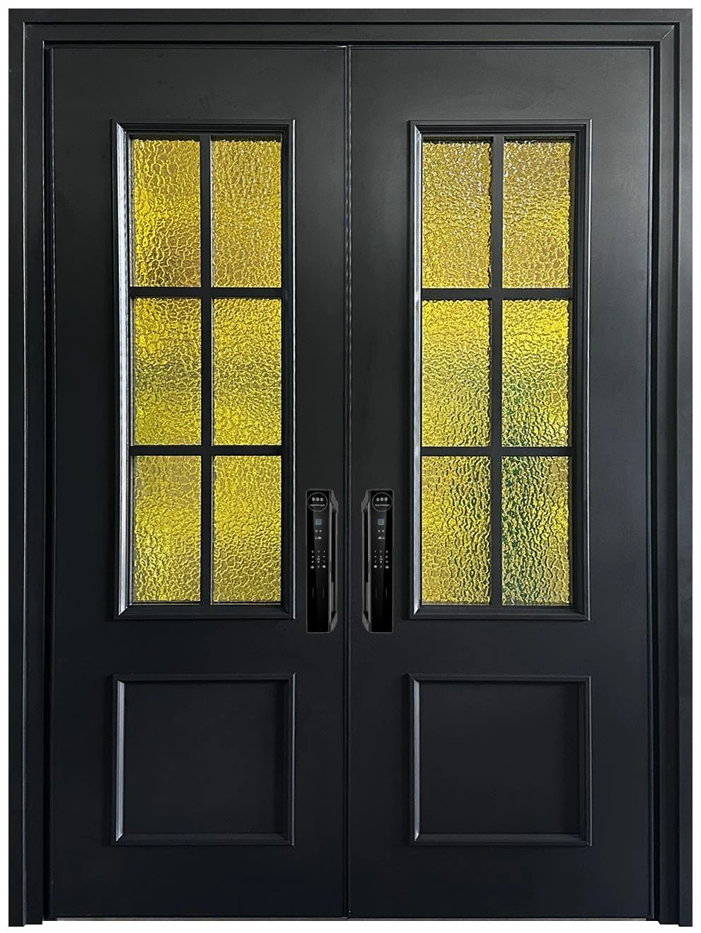 Classic glazed double entrance