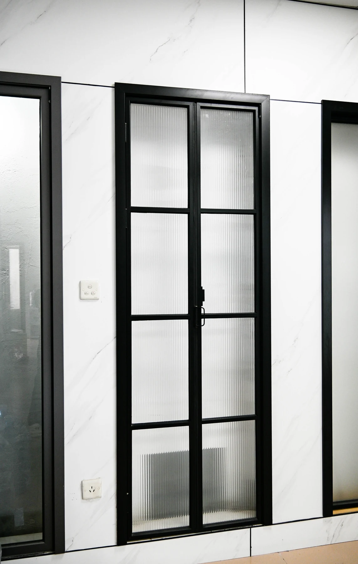 Divided-light folding glass door